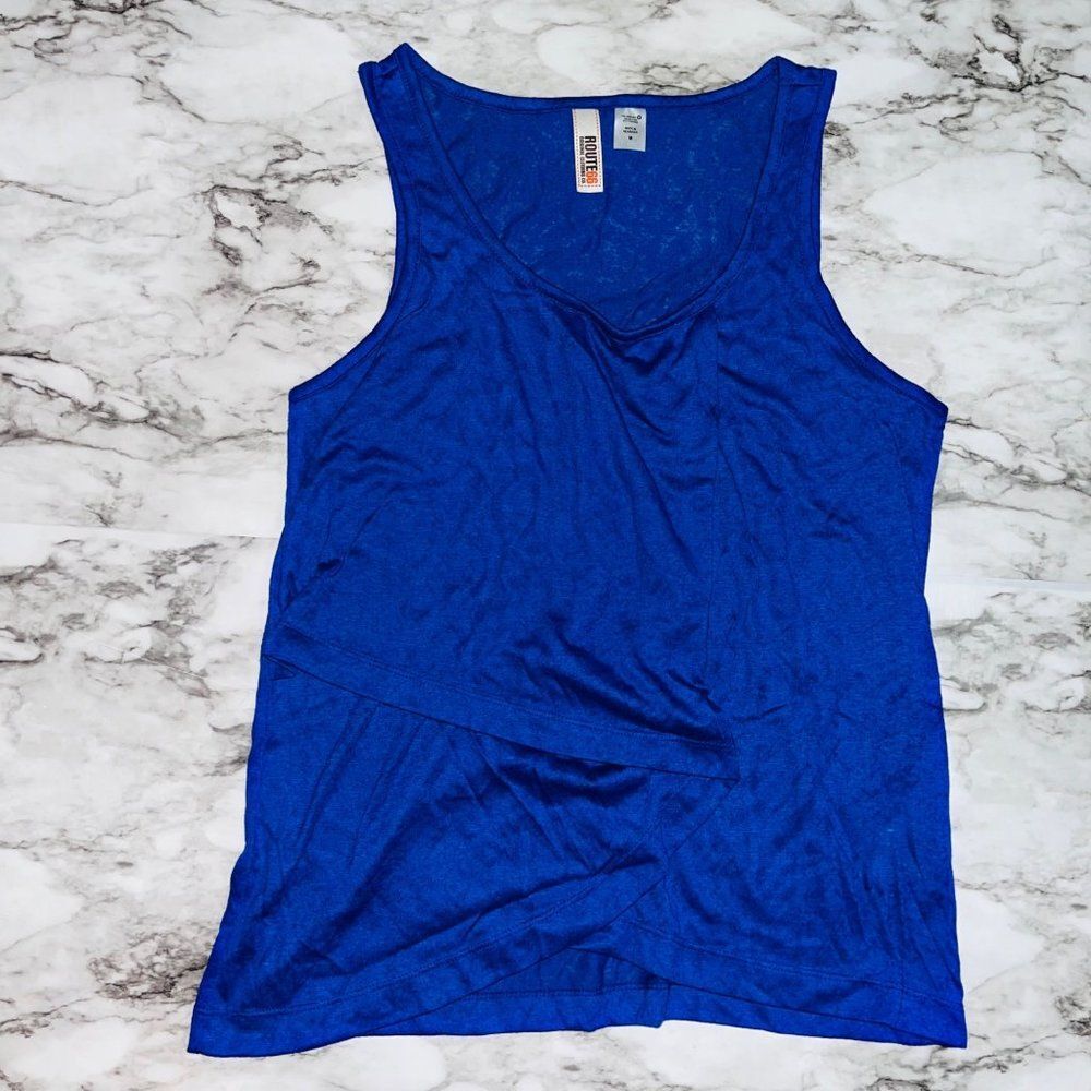 Route 66 | Sleeveless Blouse Layered Front | Blue | Womens | M